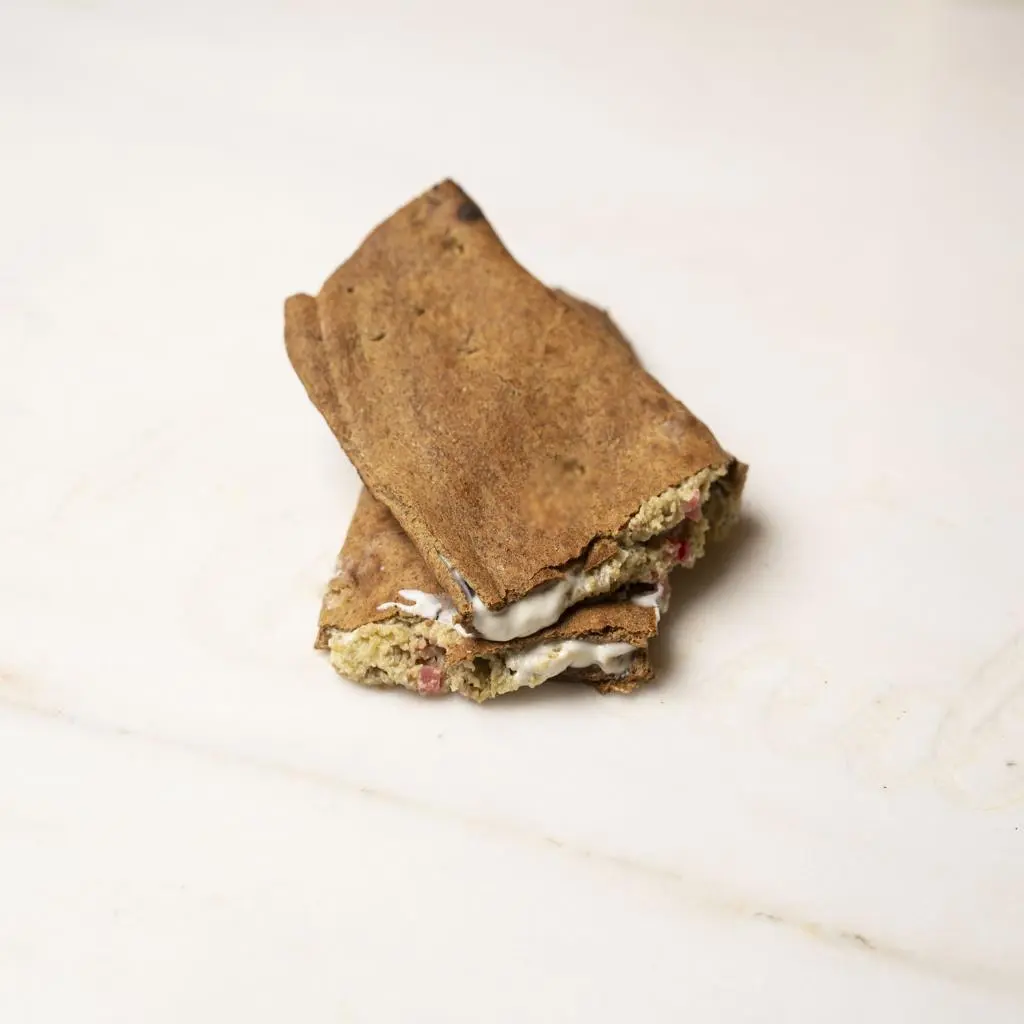 Falafel and Cheese Red Bread